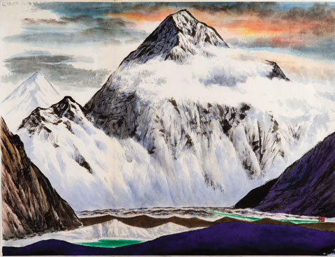세계 제2위 고봉 K2의 위용.