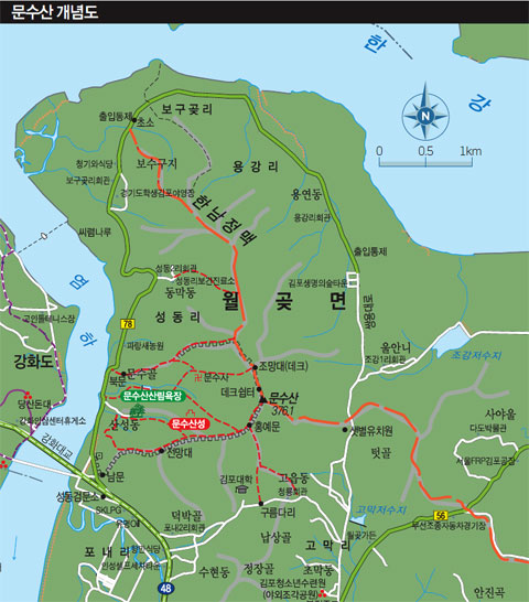 [아듀 2015! 낙조 산행 가이드 | 김포 문수산] 강화 낙조 조망 명소…북녘 땅도 한눈에 들어와 < Season Special < 테마산행 < 기사본문 - 월간산... 