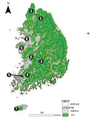 산의 정의가 무엇인가?’ 산지면적 논란] 남한 산 면적, 산림청 63% vs 학자 72.1%