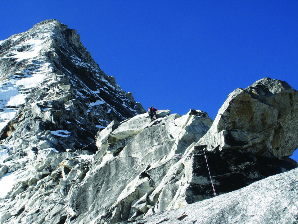 2006년 꽁데샤르(6,093m) 동계 동릉 등반.