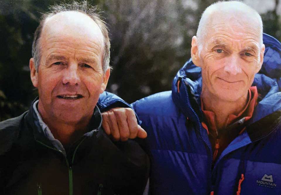 K2에서 사망한 릭 앨런(오른쪽). 왼쪽은 2012년 낭가파르바트 마제노릉을 함께 오른 샌디 앨런으로, 둘은 이듬해 황금피켈상을 수상했다. 사진 파스칼 투르네
