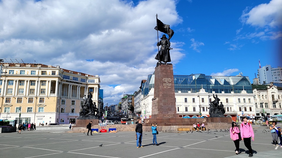블라디보스톡의 레닌 광장.